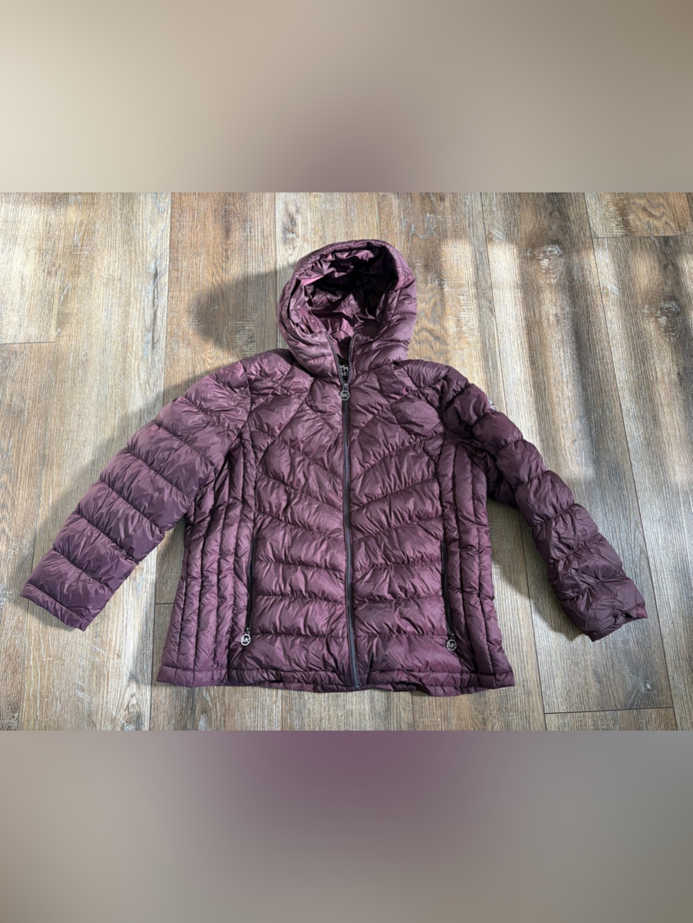 Women’s Lightweight Quilted Hooded Jacket - packable down Michael kors